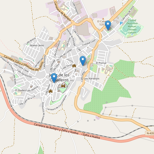 Thumbnail Mapa de teatros en Jerez de los Caballeros