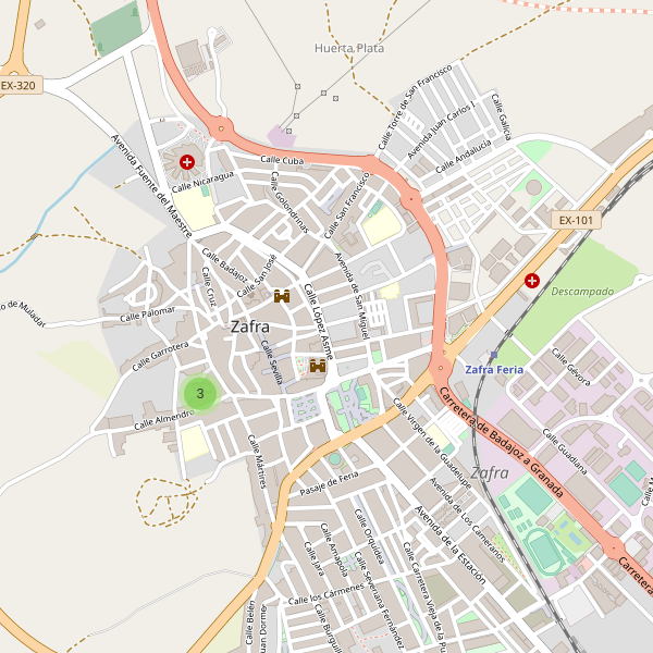 Thumbnail Mapa de teatros en Zafra