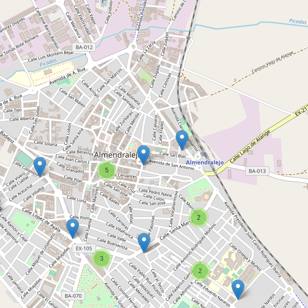 Mapa de telefonos en Almendralejo Thumbnail