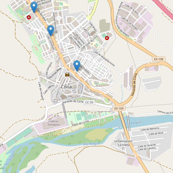 Mapa de telefonos en Coria Thumbnail