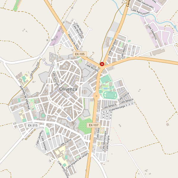 Mapa de telefonos en Olivenza Thumbnail