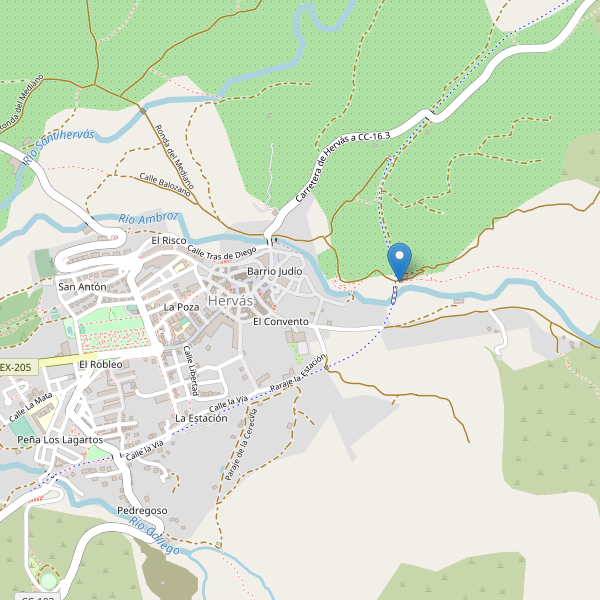 Mapa de vistas en Hervás Thumbnail