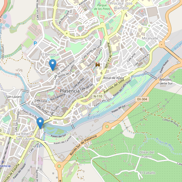 Mapa de vistas en Plasencia Thumbnail