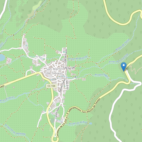 Mapa de vistas en San Martín de Trevejo Thumbnail