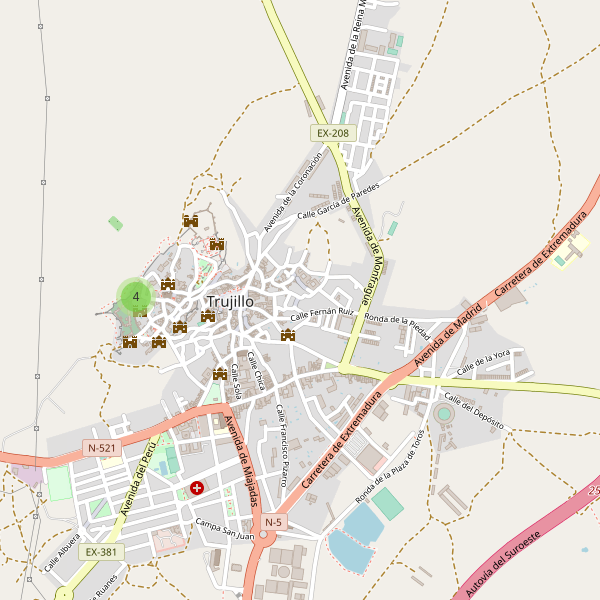 Mapa de vistas en Trujillo Thumbnail