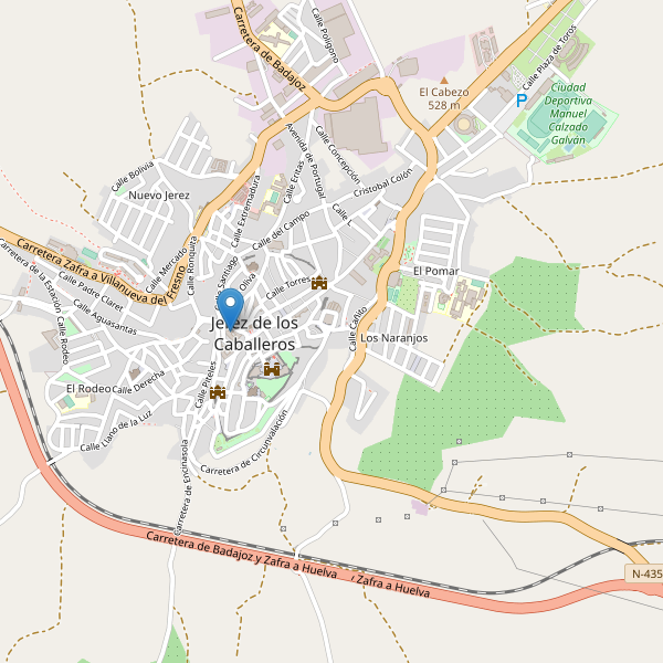 Mapa de zapatos en Jerez de los Caballeros Thumbnail