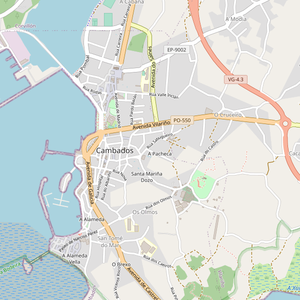 Mapa de aquileres-coches en Cambados Thumbnail
