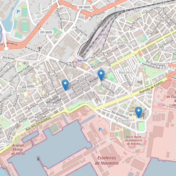 Mapa de aparcamientos-bicicletas en Ferrol Thumbnail