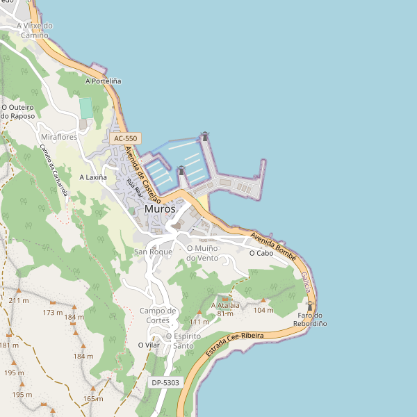 Mapa de aparcamientos-bicicletas en Muros Thumbnail