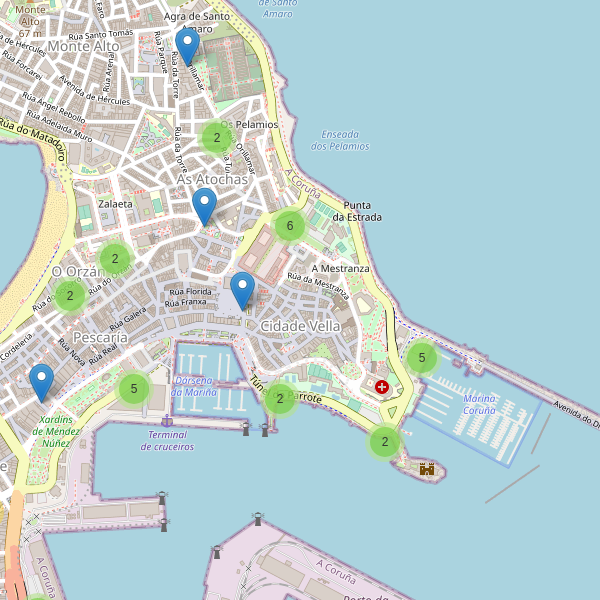 Thumbnail Mapa de aparcamientos en A Coruña