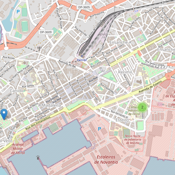Mapa de aseos en Ferrol Thumbnail