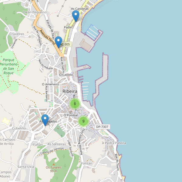 Mapa de bares en Ribeira Thumbnail