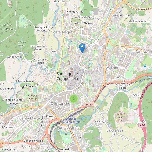 Thumbnail Mapa de cines en Santiago de Compostela