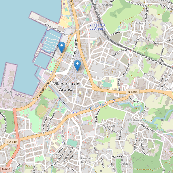 Thumbnail Mapa de cines en Vilagarcía de Arousa