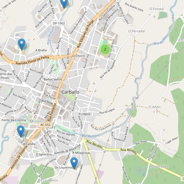 Mapa de escuelas en Carballo (C) Thumbnail