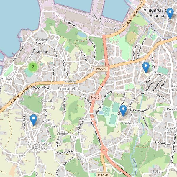 Mapa de escuelas en Sobradelo (PO) Thumbnail