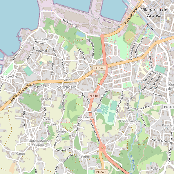 Mapa de estaciones en Sobradelo (PO) Thumbnail