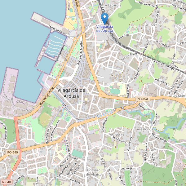 Mapa de estaciones en Vilagarcía de Arousa Thumbnail