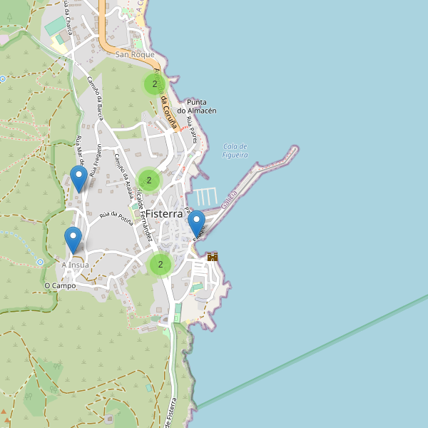 Thumbnail Mapa de hoteles en Fisterra