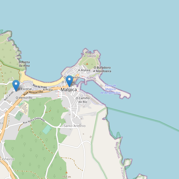 Thumbnail Mapa de hoteles en Malpica