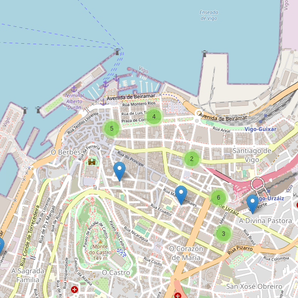 Thumbnail Mapa de hoteles en Vigo