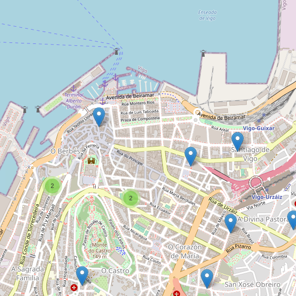 Mapa de iglesias en Vigo Thumbnail