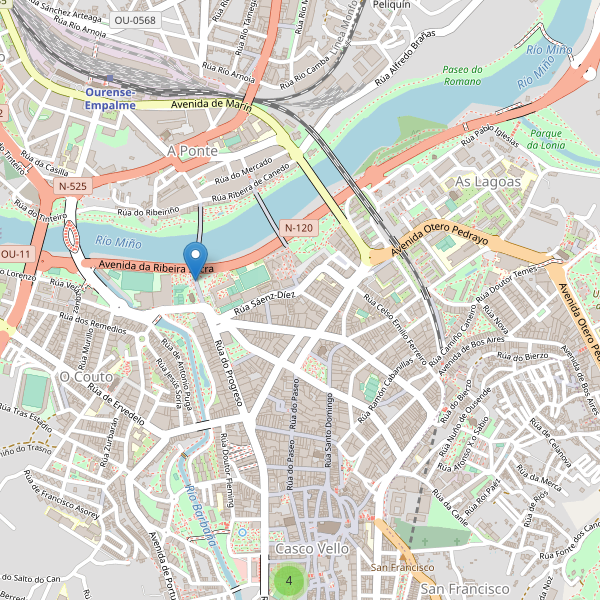 Mapa de monumentos en Ourense Thumbnail