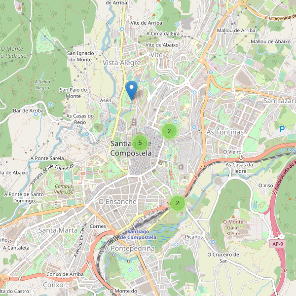 Thumbnail Mapa de museos en Santiago de Compostela