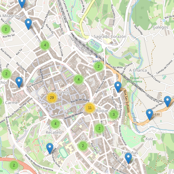 Thumbnail Mapa de restaurantes en Lugo