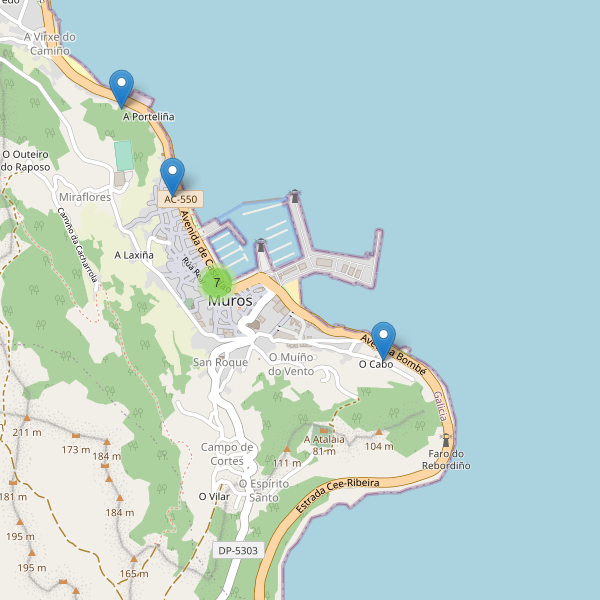 Thumbnail Mapa de restaurantes en Muros