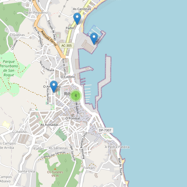 Thumbnail Mapa de restaurantes en Ribeira