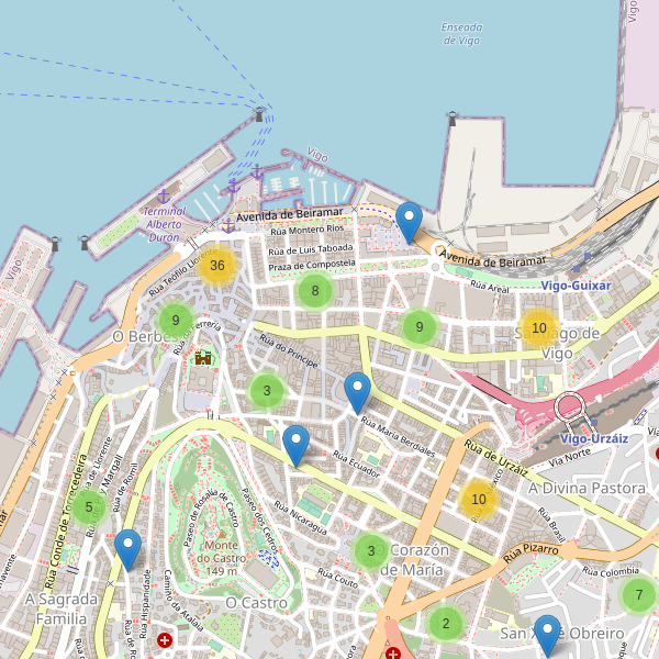 Thumbnail Mapa de restaurantes en Vigo
