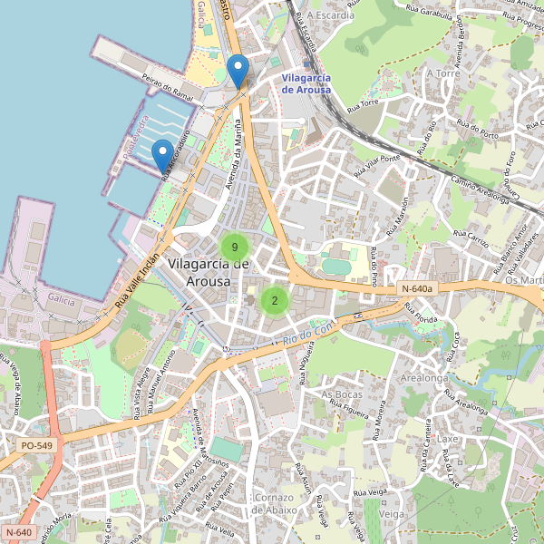 Thumbnail Mapa de restaurantes en Vilagarcía de Arousa