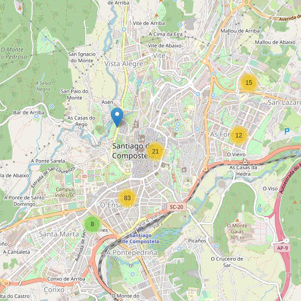 Mapa de ropa en Santiago de Compostela Thumbnail