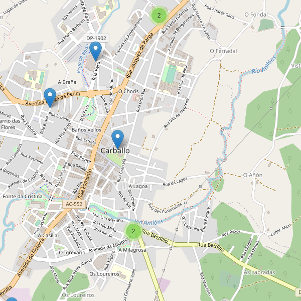 Thumbnail Mapa de supermercados en Carballo (C)