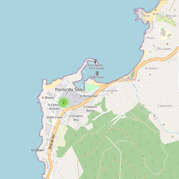 Thumbnail Mapa de supermercados en Porto do Son