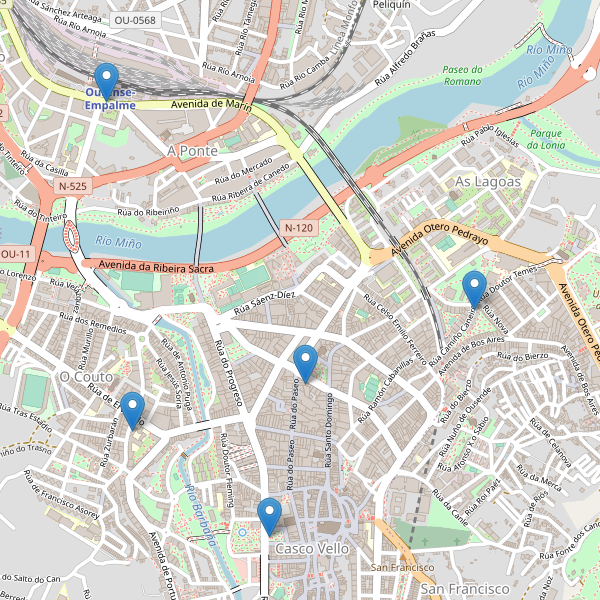 Mapa de taxi en Ourense Thumbnail