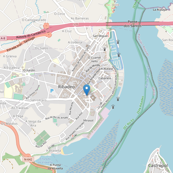 Mapa de taxi en Ribadeo Thumbnail