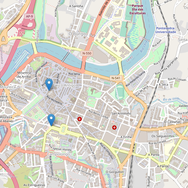 Thumbnail Mapa de teatros en Pontevedra