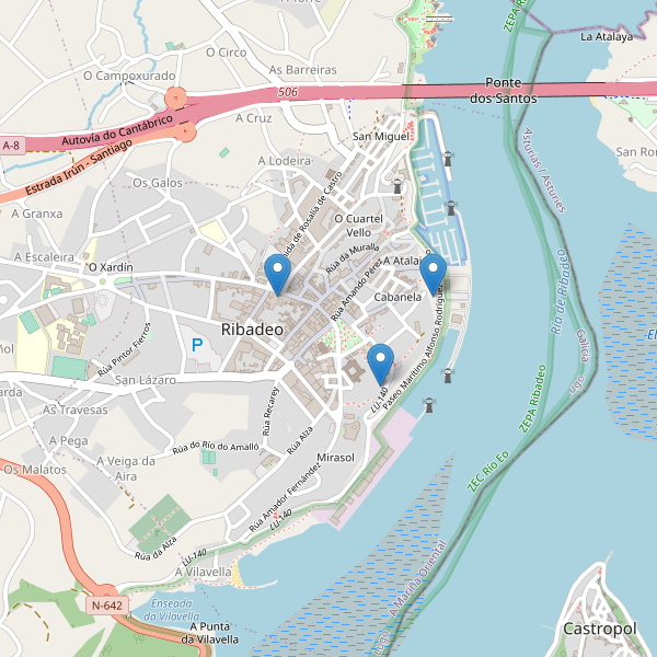 Thumbnail Mapa de teatros en Ribadeo
