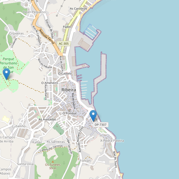 Thumbnail Mapa de teatros en Ribeira