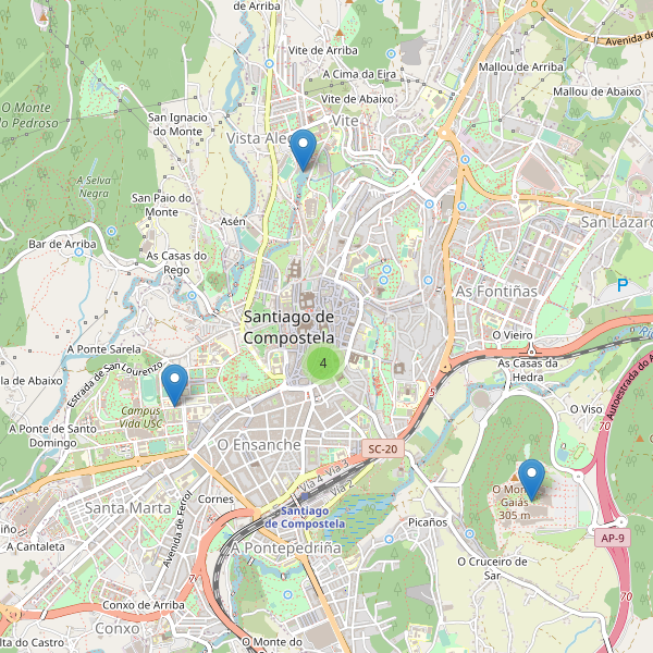 Thumbnail Mapa de teatros en Santiago de Compostela