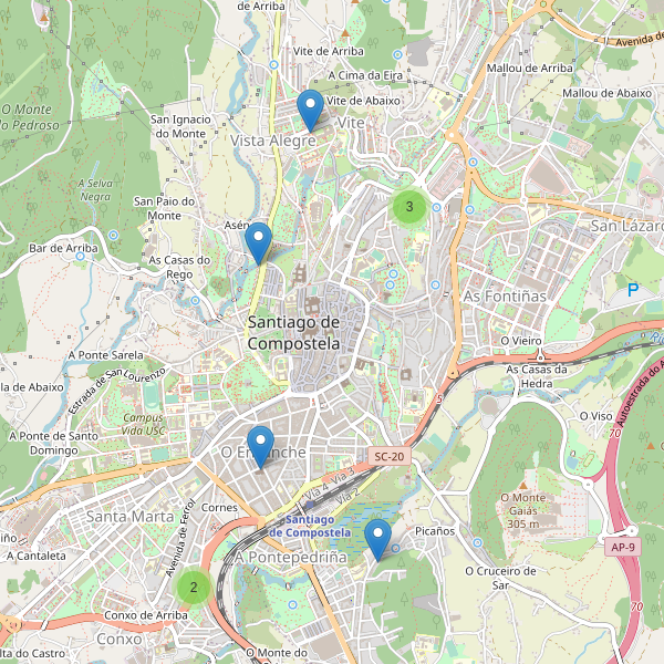 Mapa de telefonos en Santiago de Compostela Thumbnail