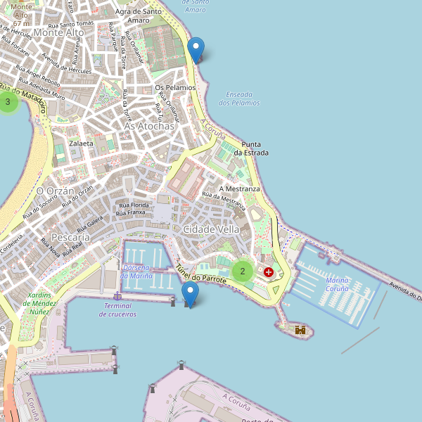 Mapa de vistas en A Coruña Thumbnail