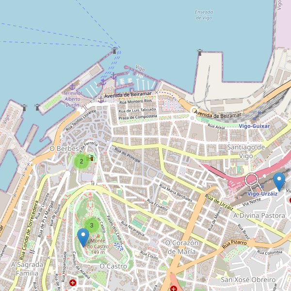 Mapa de vistas en Vigo Thumbnail