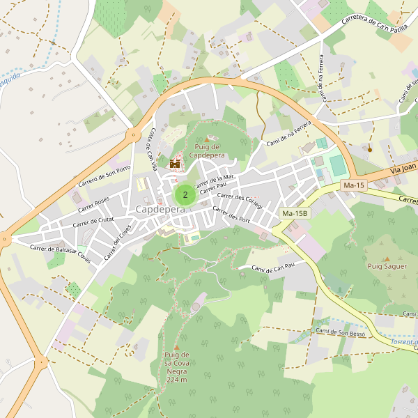 Mapa de aparcamientos-bicicletas en Capdepera Thumbnail