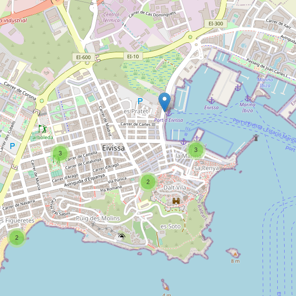 Mapa de aparcamientos-bicicletas en Eivissa Thumbnail