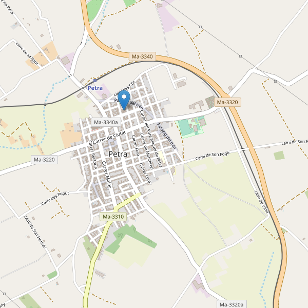 Mapa de aparcamientos-bicicletas en Petra Thumbnail