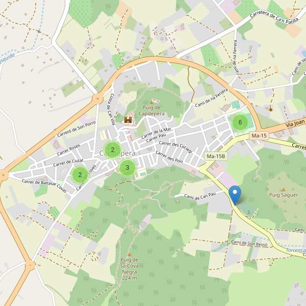 Thumbnail Mapa de aparcamientos en Capdepera