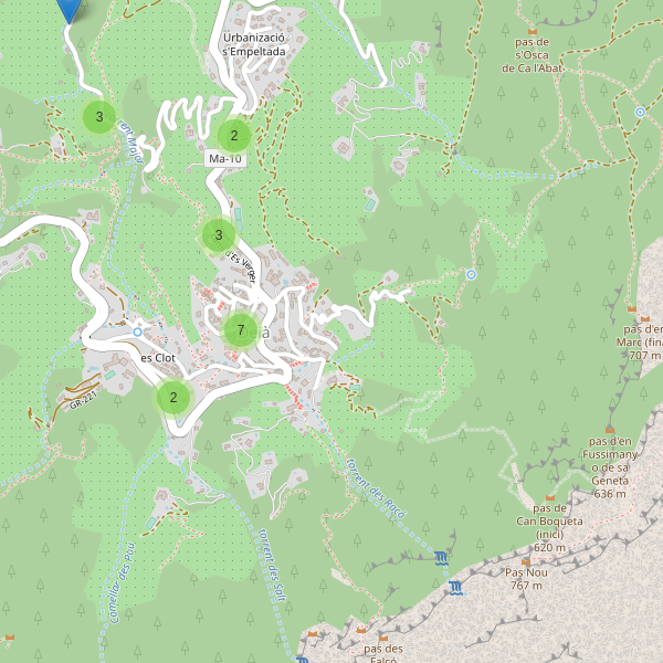 Thumbnail Mapa de aparcamientos en Deià